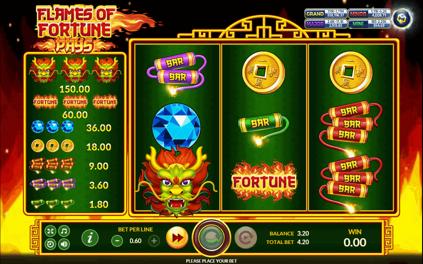Flames Of Fortune SlotXO Game