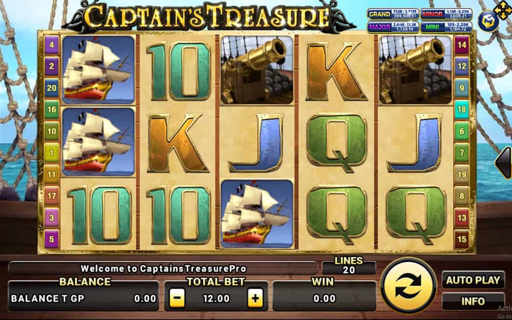 Captain's Treasure Pro Game XOSlot
