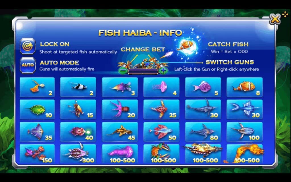 Fish Haiba Info XOSlot slotxo web