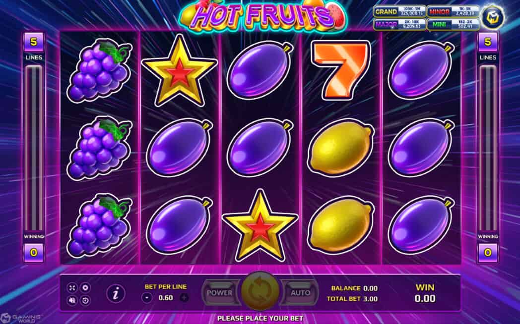 Hot Fruits Game XOSlot