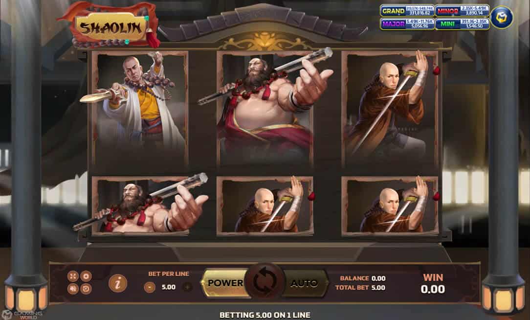 Shaolin Game XOSlot slotxo ฝาก 1 บาท ฟรี 50 บาท