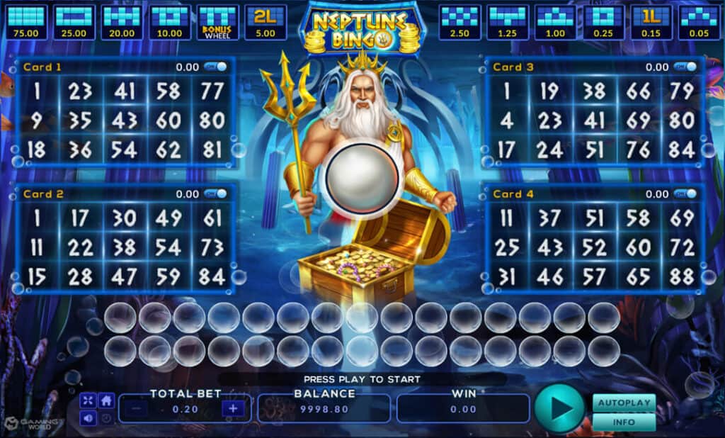 เกม บิงโก slotxo slotxo 2020 - Neptune Bingo