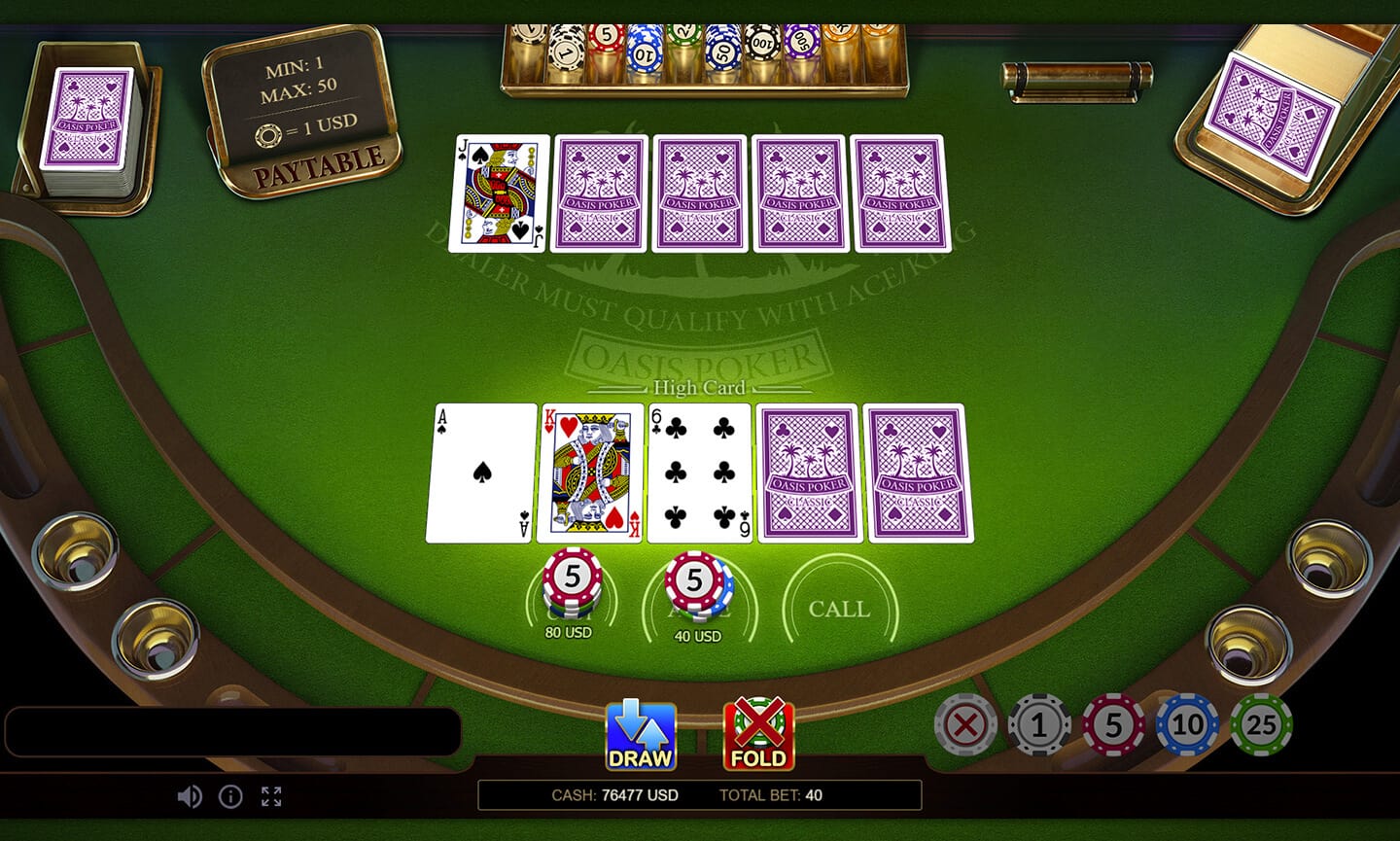 OASIS POKER CLASSIC สล็อต XO สล็อตค่าย evoplay 168galaxy slotxo