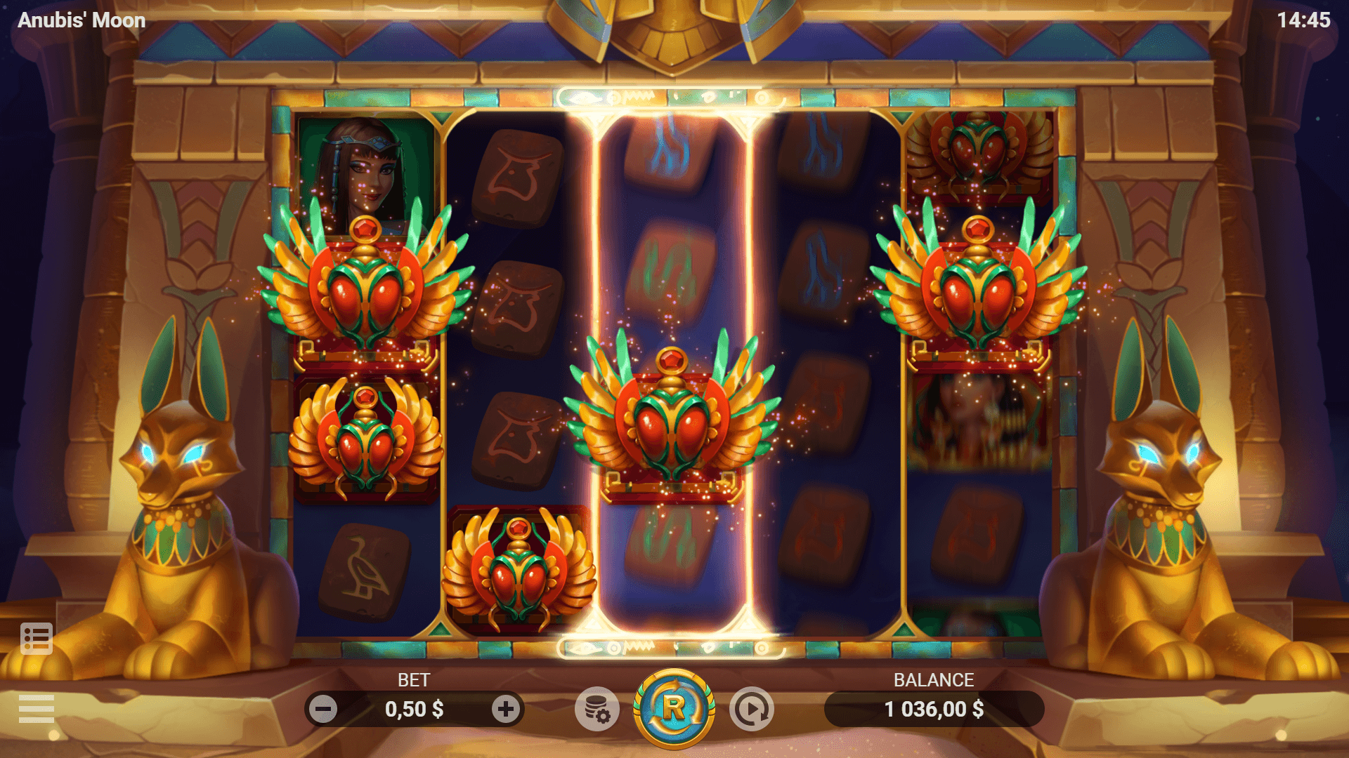 ANUBIS’ MOON  สล็อตค่าย evoplay slotxo apk