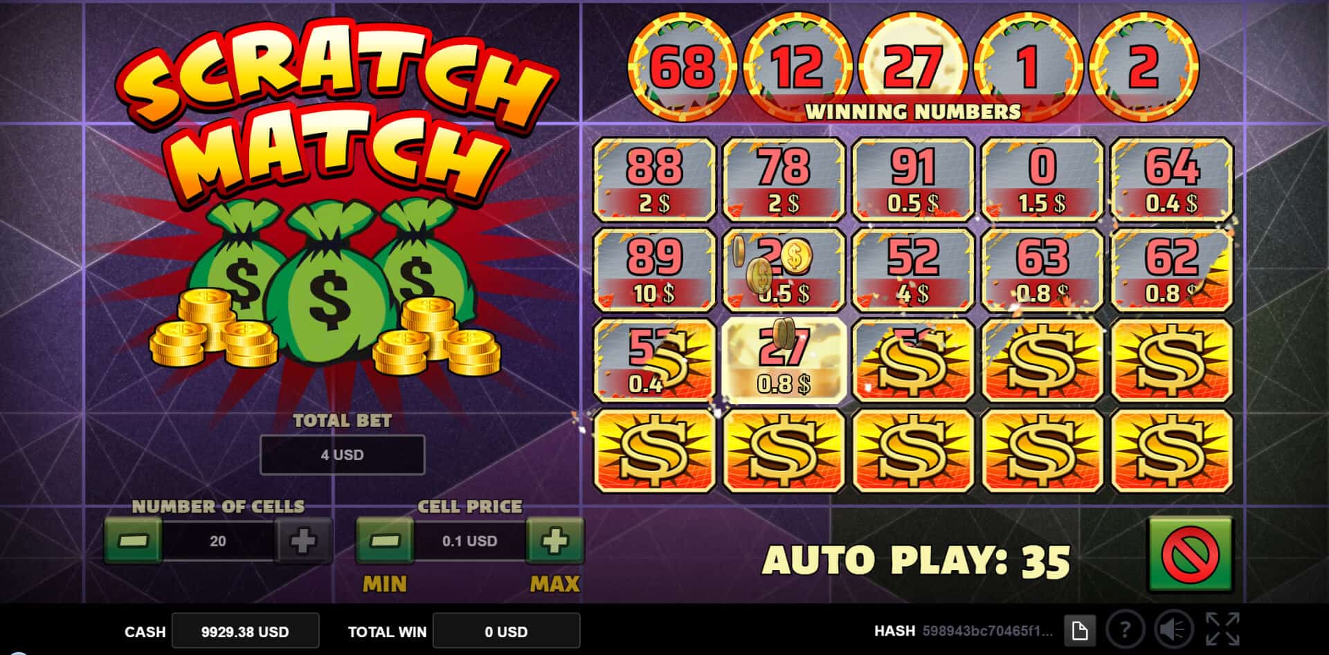 SCRATCH MATCH สล็อต XO สล็อตค่าย evoplay slot slotxo