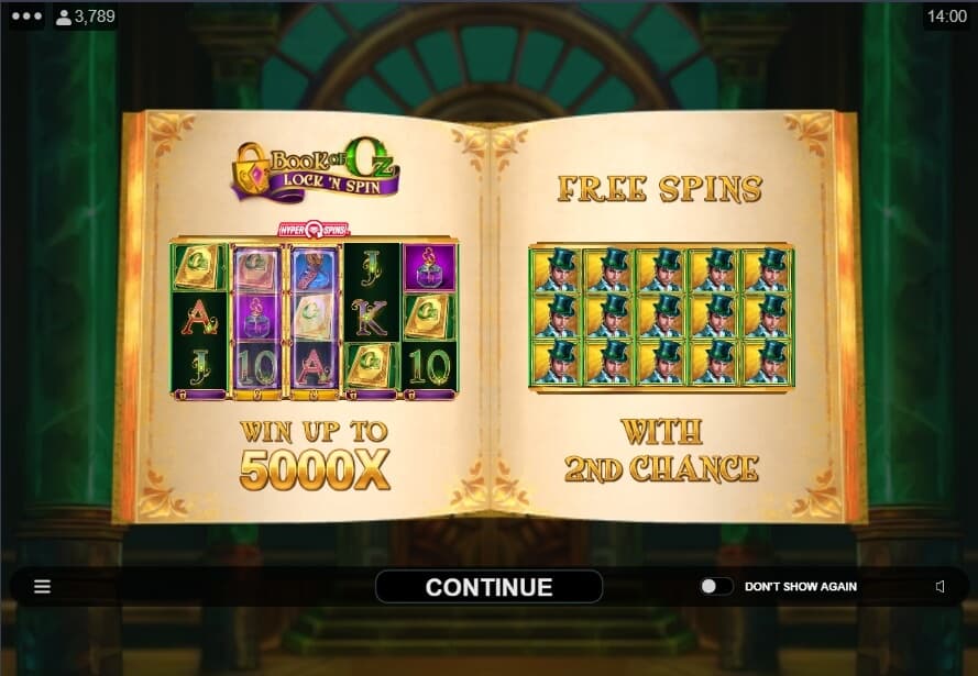 Book of Oz Lock ‘N Spin สล็อต Microgaming จาก slotxo login