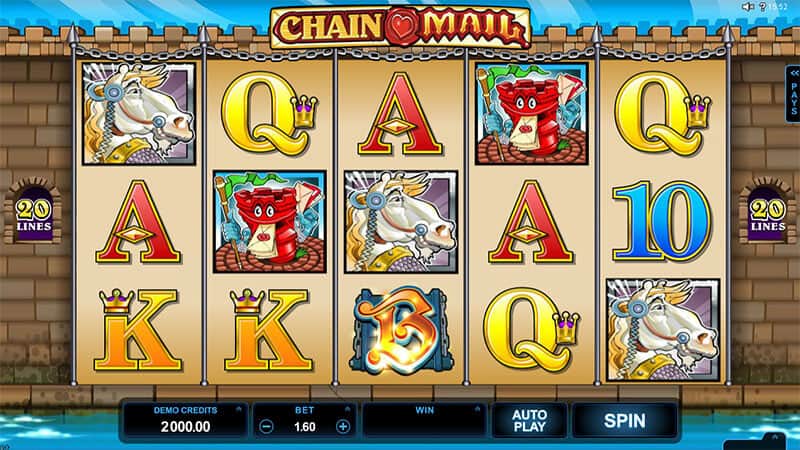 Chain Mail สล็อต Microgaming จาก slotxo ฟรี เครดิต 50