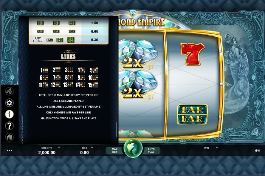 Diamond Empire สล็อต Microgaming จาก slotxo888