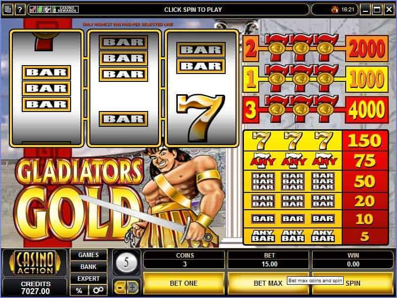 Gladiators Gold สล็อต Microgaming จาก slotxo mobile