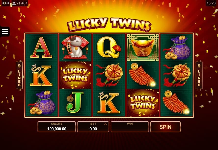 Lucky Twins สล็อต Microgaming จาก slotxo เติม true wallet