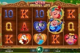 Oink Country Love สล็อต Microgaming จาก โปรโมชั่น slotxo