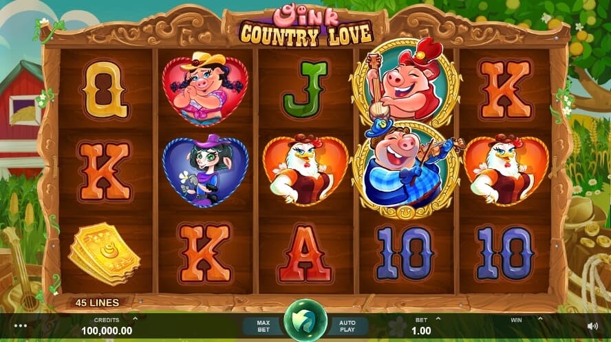 Oink Country Love สล็อต Microgaming จาก slotxo 555