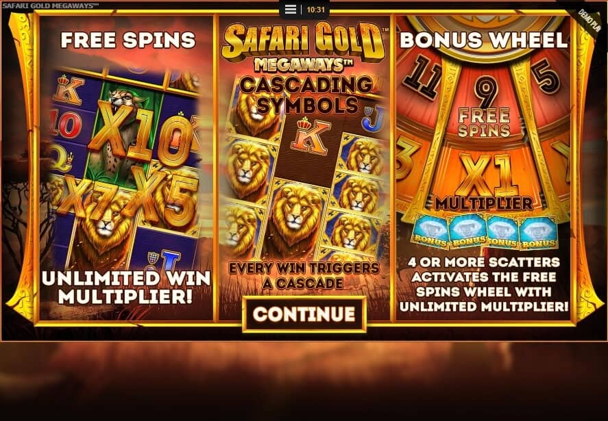 Safari Gold Megaways สล็อต Microgaming จาก slotxo24