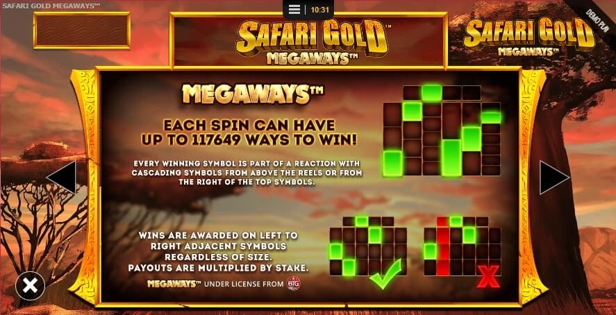 Safari Gold Megaways สล็อต Microgaming จาก slotxo download