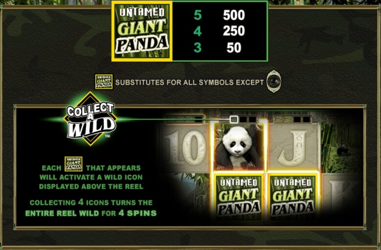 Untamed Giant Panda สล็อต Microgaming จาก slotxo allbet asia