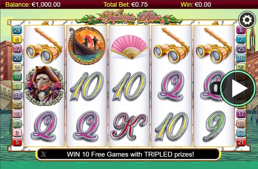 Venetian Rose  สล็อต Microgaming จาก slotxo เล่น ฟรี