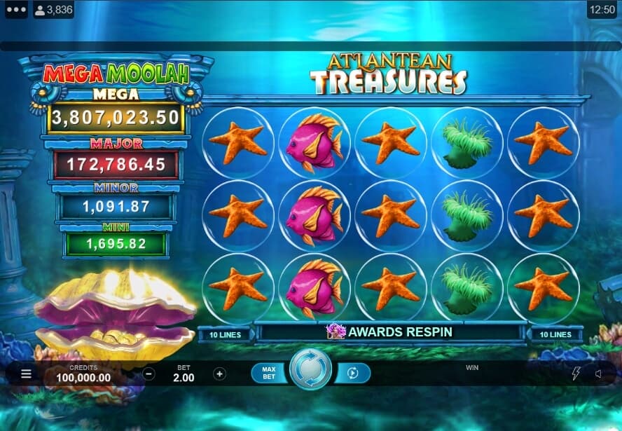 Atlantean Treasures สล็อต Microgaming จาก slotxo วอลเล็ต