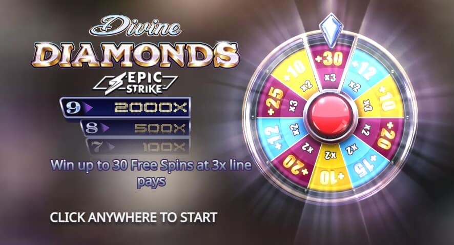 Divine Diamonds สล็อต Microgaming จาก god slotxo