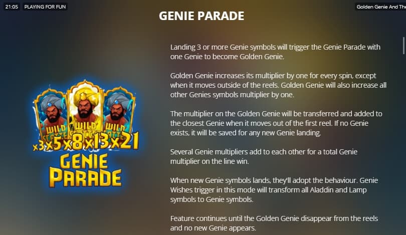 Golden Genie สล็อต Microgaming จาก slotxo 311