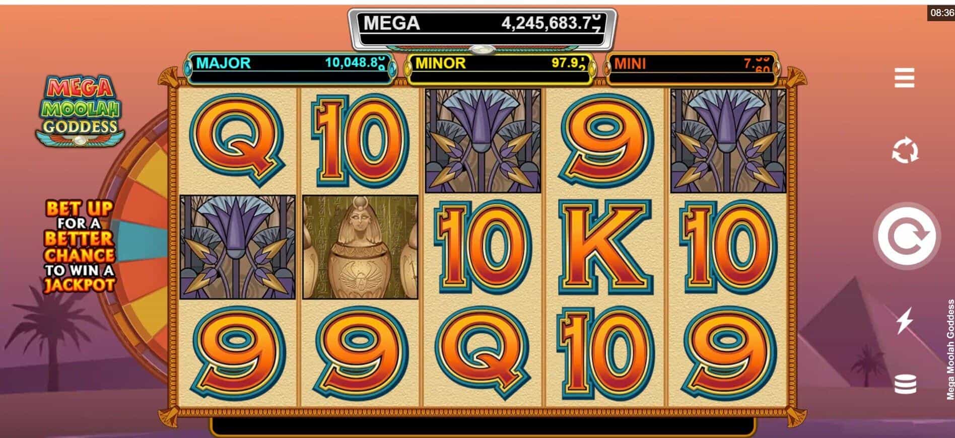 Mega Moolah Goddess  สล็อต Microgaming จาก เครดิตฟรี slotxo