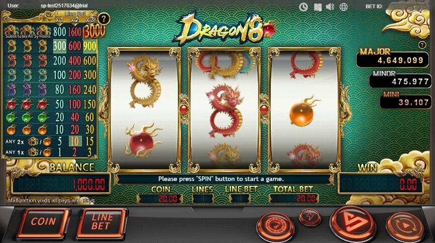 Dragon 8 สล็อต เว็บตรง SimplePlay xo สล็อต