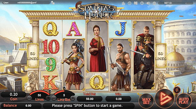 Spartas Honor สล็อต เว็บตรง SimplePlay สล็อต SLOTXO1234