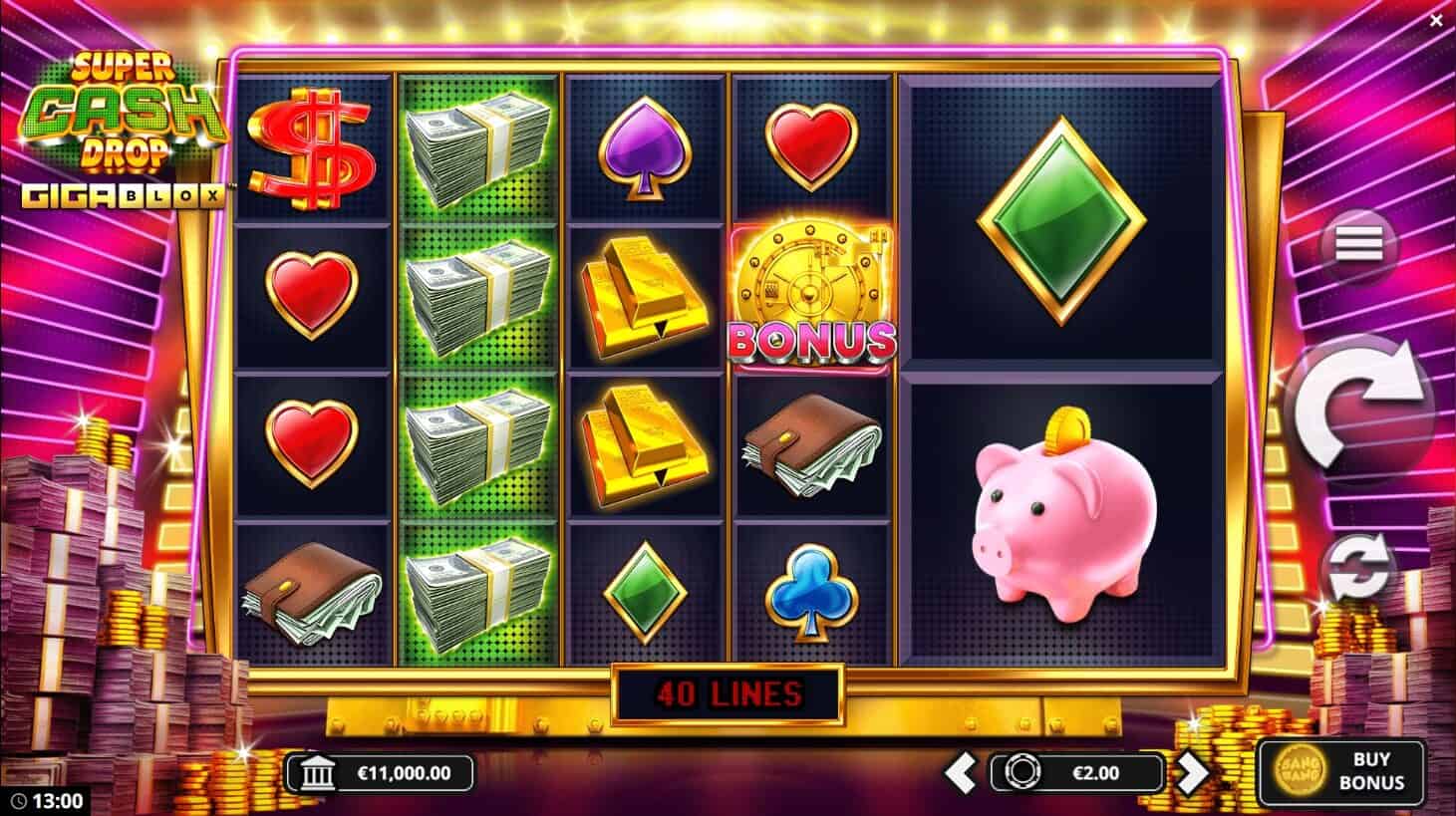 Super Cash Drop Giga Blox สล็อต เว็บตรง Yggdrasil เกม สล็อต xo