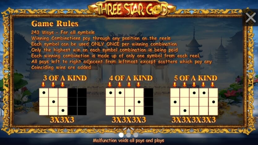 Three Star God slotxo เครดิตฟรี SimplePlay สล็อต