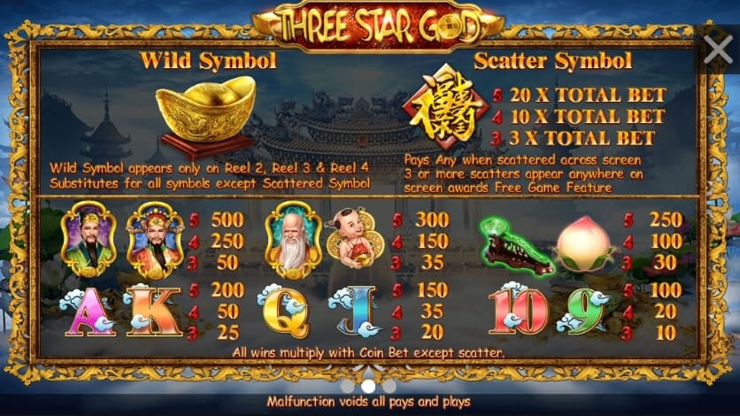 Three Star God สล็อต slotxo SimplePlay สล็อต