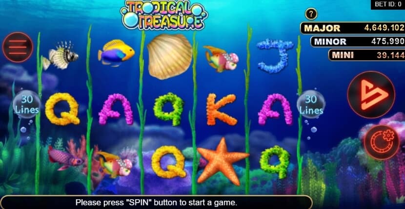 Tropical Treasure สล็อต เว็บตรง SimplePlay slotxo ฝาก 10 รับ 100 ล่าสุด