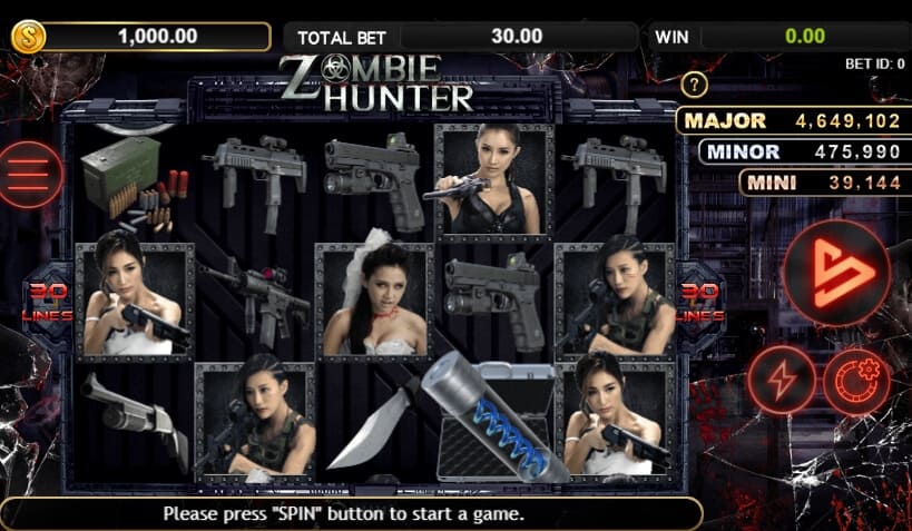 Zombie Hunter สล็อต เว็บตรง SimplePlay สล็อต xo