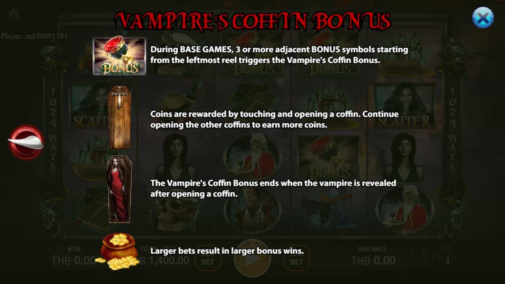 Vampires Tale สล็อต เว็บตรง KA Gaming แตกง่าย slotxo ฝาก 1 บาท ได้ 100