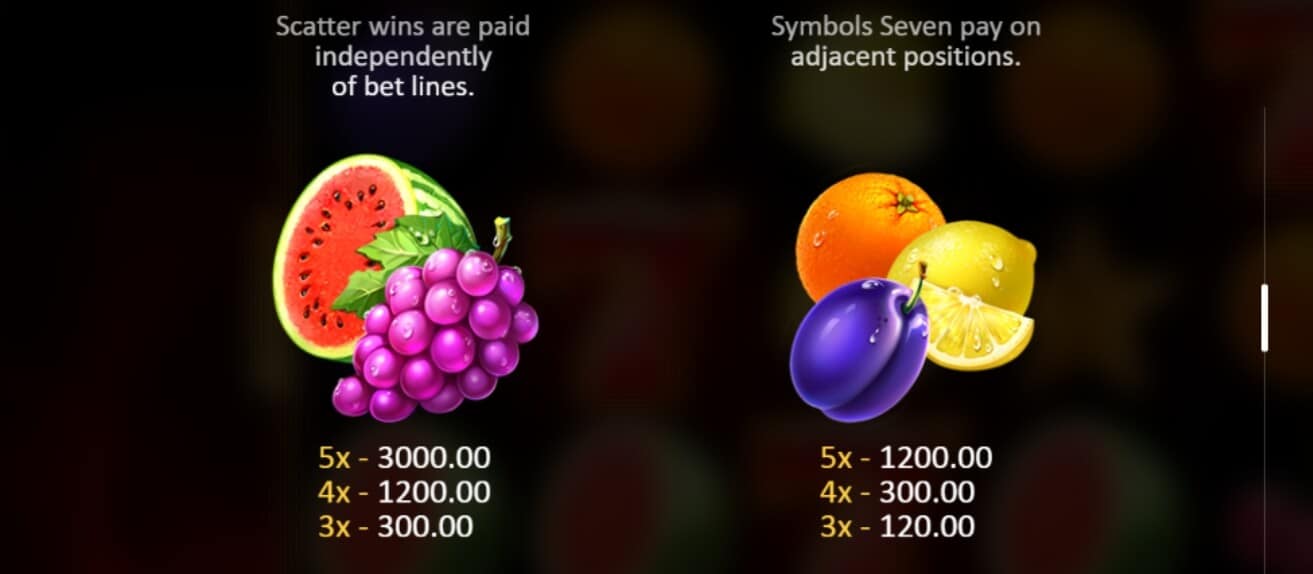 5 Super Seven & Fruits ค่าย booongo เว็บ สล็อต เว็บตรง SLOTXO จาก สล็อต เครดิตฟรี