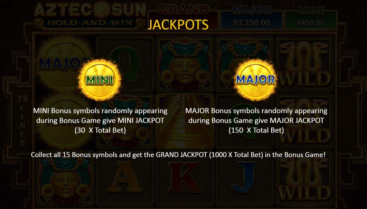 Aztec Sun แนะนำเกมสล็อตค่าย BOOONGO - SLOTXO เว็บตรง