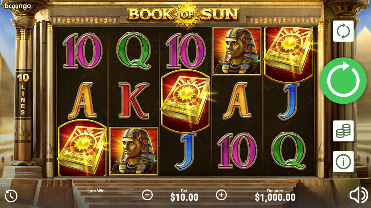 Book Of Sun ค่าย booongo เว็บ สล็อต เว็บตรง SLOTXO จาก slot1234