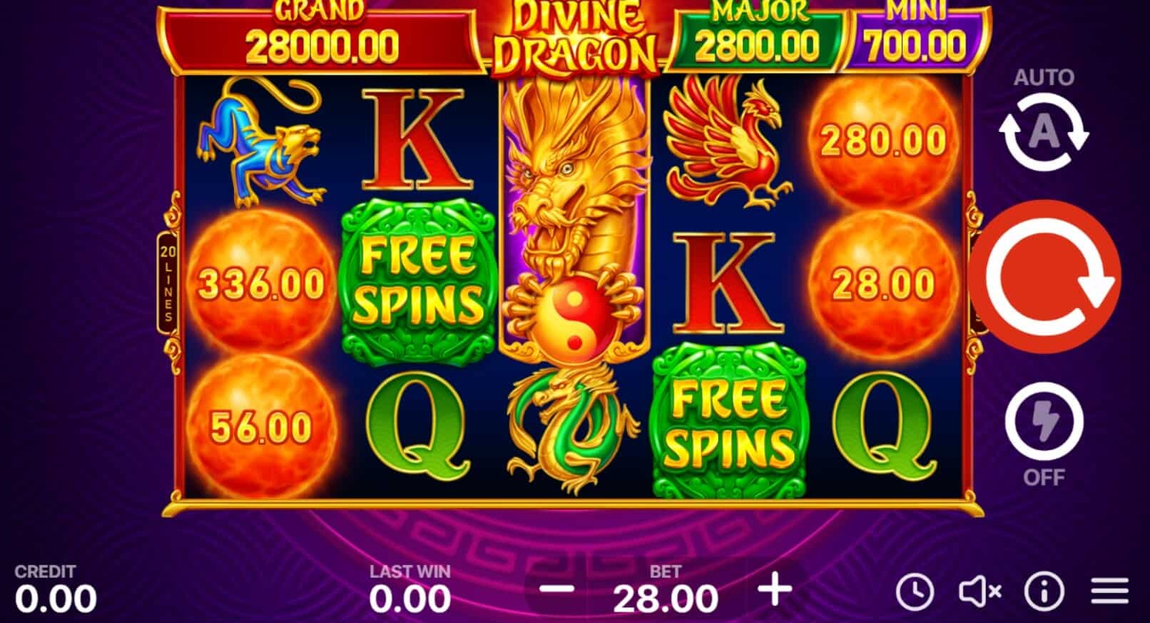 Divine Dragon Hold And Win ค่าย booongo เว็บ สล็อต เว็บตรง SLOTXO จาก 168slotxo