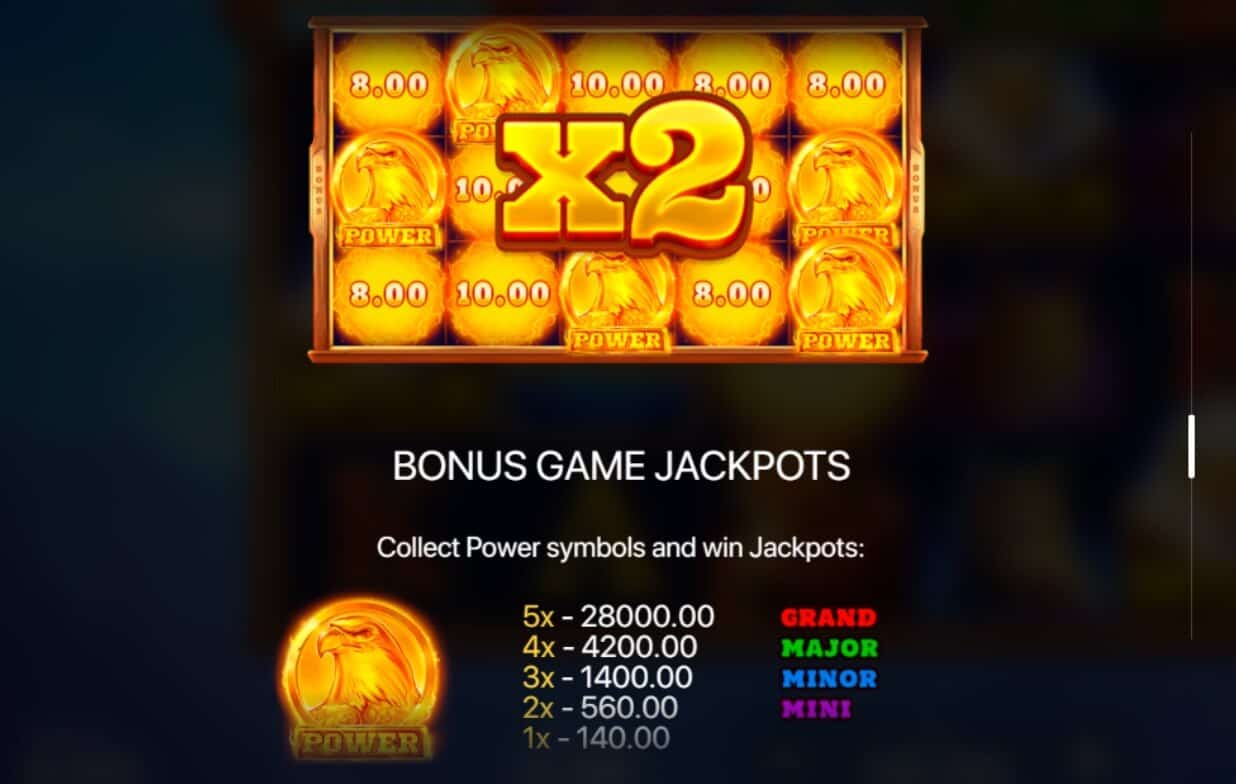 Eagle Power Hold And Win ค่าย booongo เว็บ สล็อต เว็บตรง SLOTXO จาก slot1234