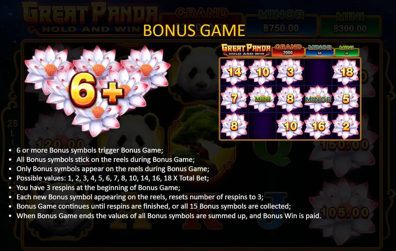 Great Panda Hold And Win ค่าย booongo เว็บ สล็อต เว็บตรง SLOTXO จาก slotxo สมัคร