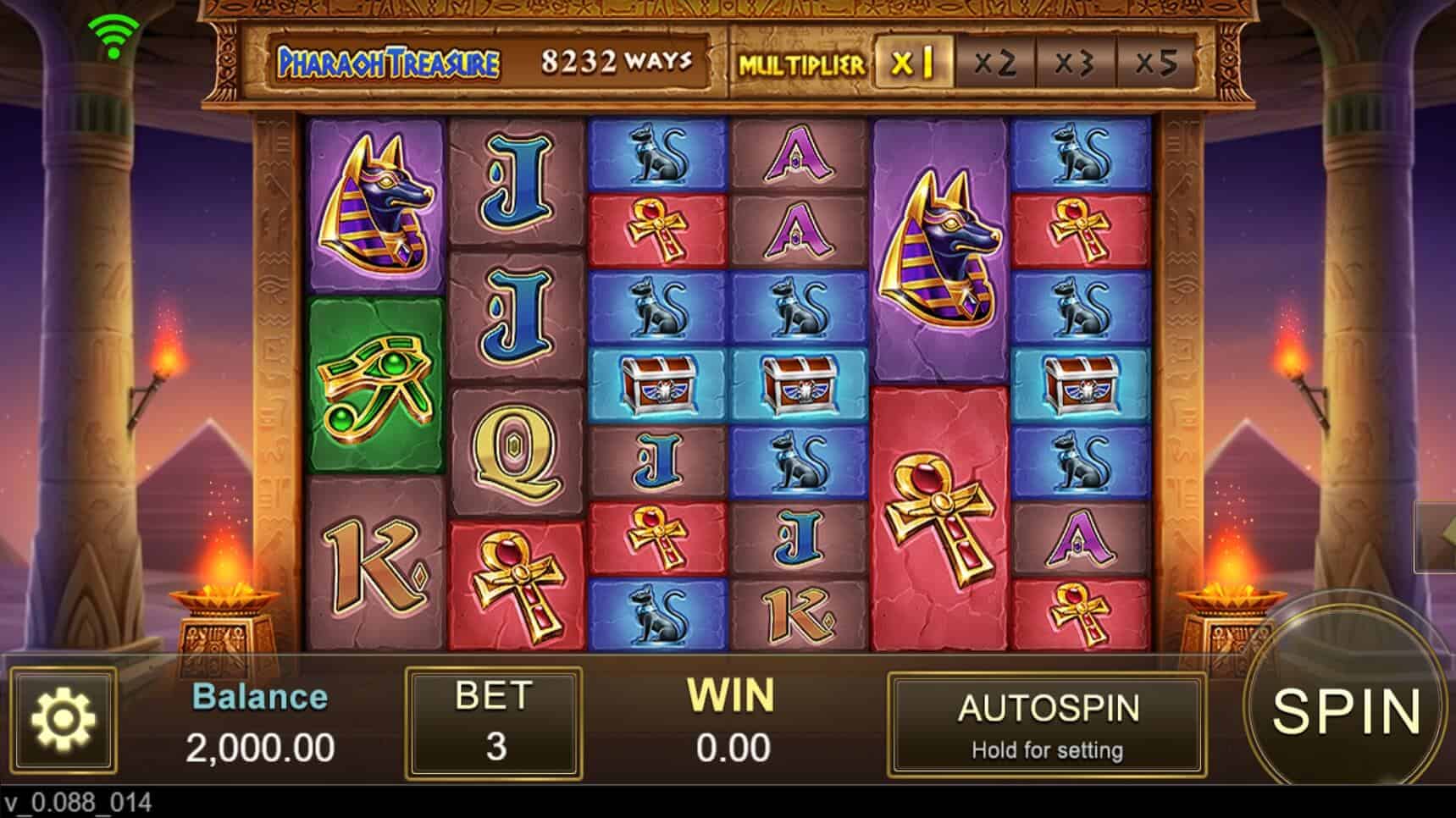 Pharaoh Treasure สล็อต เว็บตรง SLOTXO จากค่าย JILI SLOT slotxo โบนัส 200