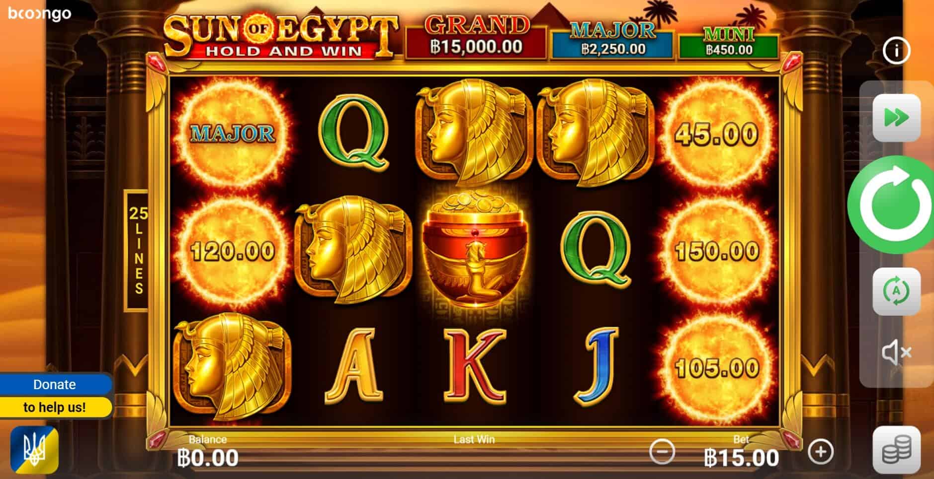 Sun Of Egypt Hold And Win ค่าย booongo เว็บ สล็อต เว็บตรง SLOTXO จาก SLOTXO 24 HR