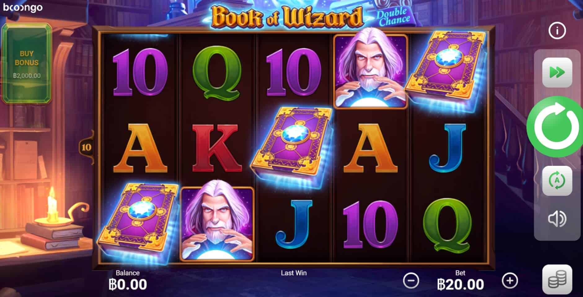 Book Of Wizard Double Chance ค่าย booongo เว็บ สล็อต เว็บตรง SLOTXO จาก SLOTXO 24 HR