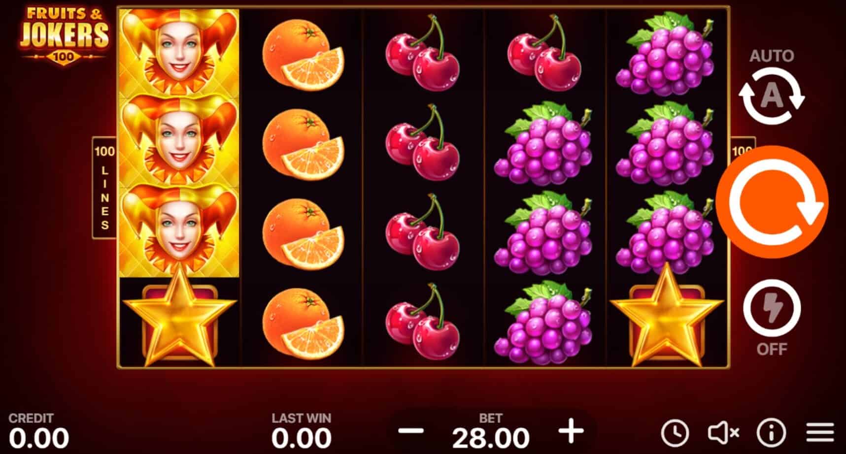 Fruits & Joker 100 Line ค่าย booongo เว็บ สล็อต เว็บตรง SLOTXO จาก slotxo เล่นฟรี