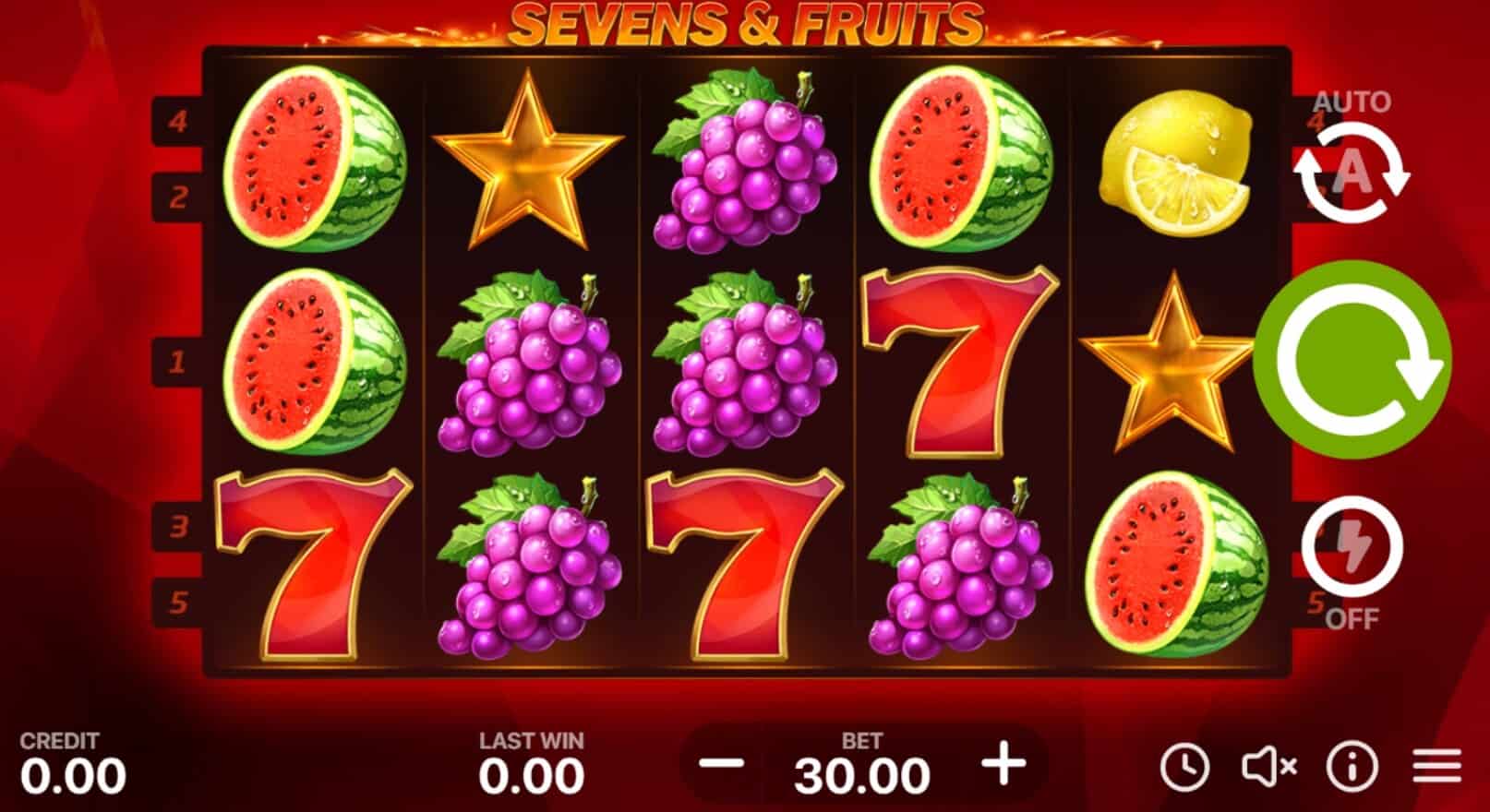 Sevens & Fruits ค่าย booongo เว็บ สล็อต เว็บตรง SLOTXO จาก slotxo download