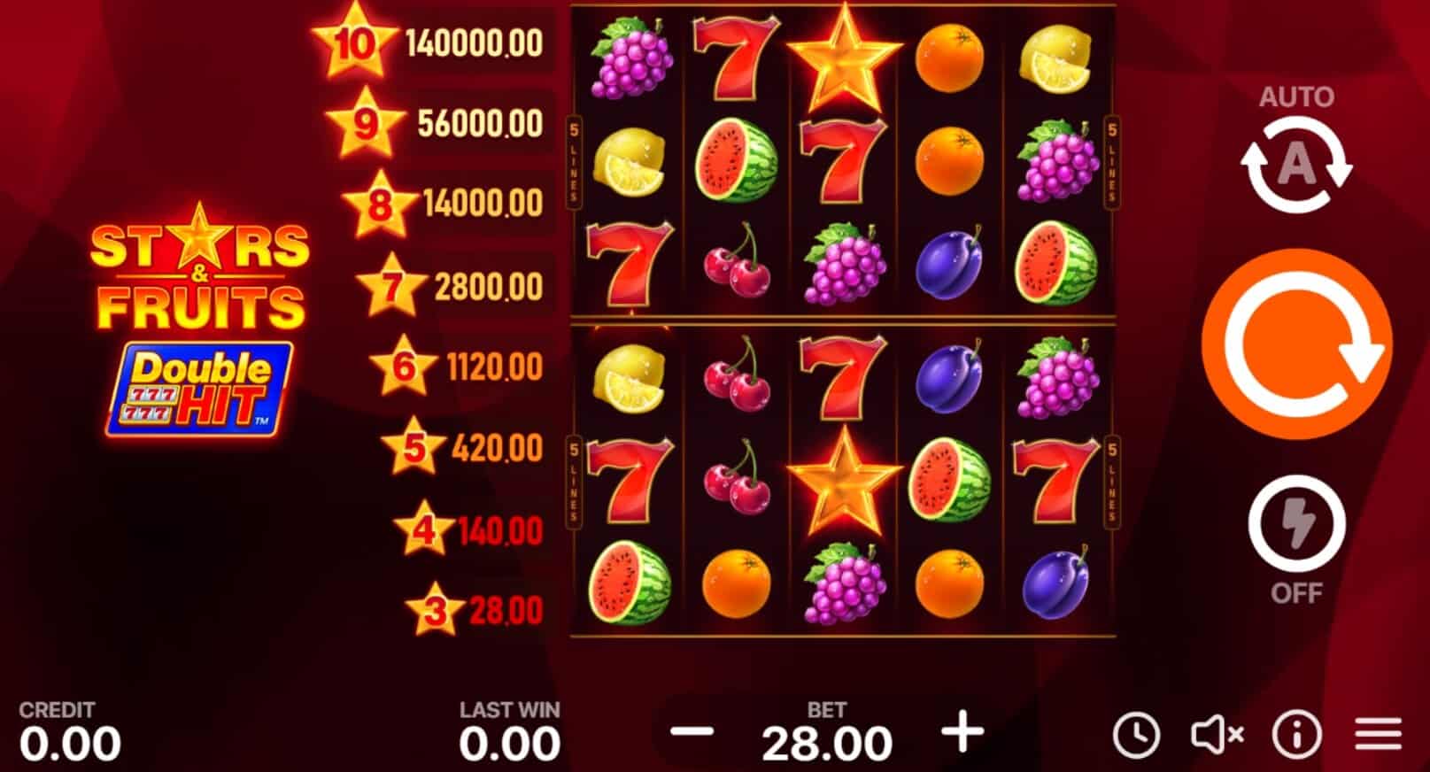 Stars & Fruits Double Hit ค่าย booongo เว็บ สล็อต เว็บตรง SLOTXO จาก slotxo mobile