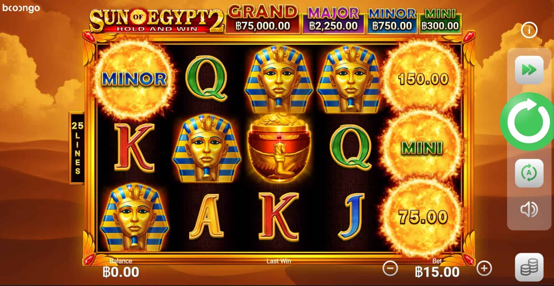 Sun Of Egypt 2 Hold And Win BOOONGO SLOTXO1234