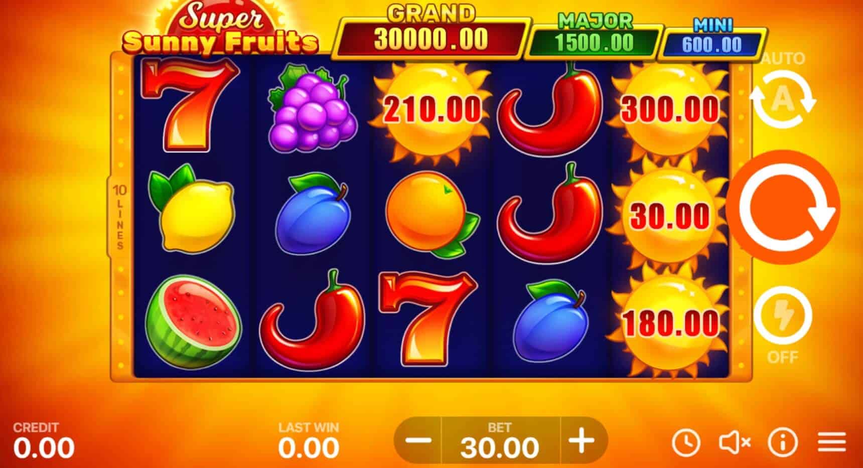 Super Sunny Fruits Hold And Win ค่าย booongo เว็บ สล็อต เว็บตรง SLOTXO จาก slotxo ฟรีเครดิต