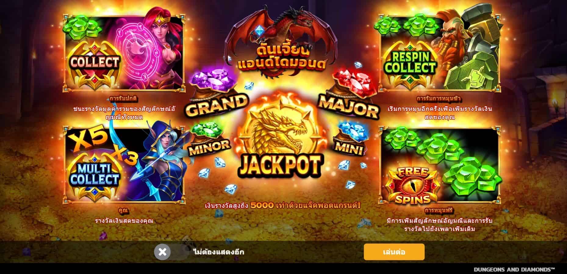 Dungeons And Diamonds Microgaming SLOTXO1234