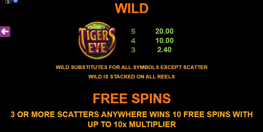 Tiger's Eye MICROGAMING slotxo mobile