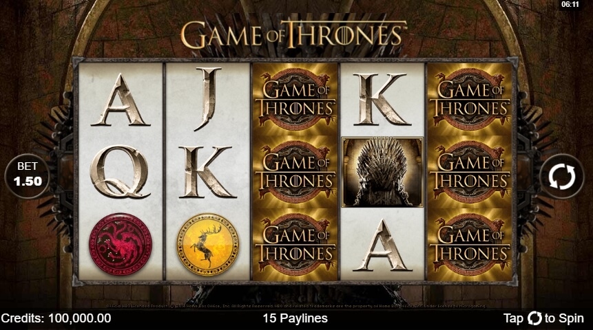 Game of Thrones Lines MICROGAMING 168slotxo