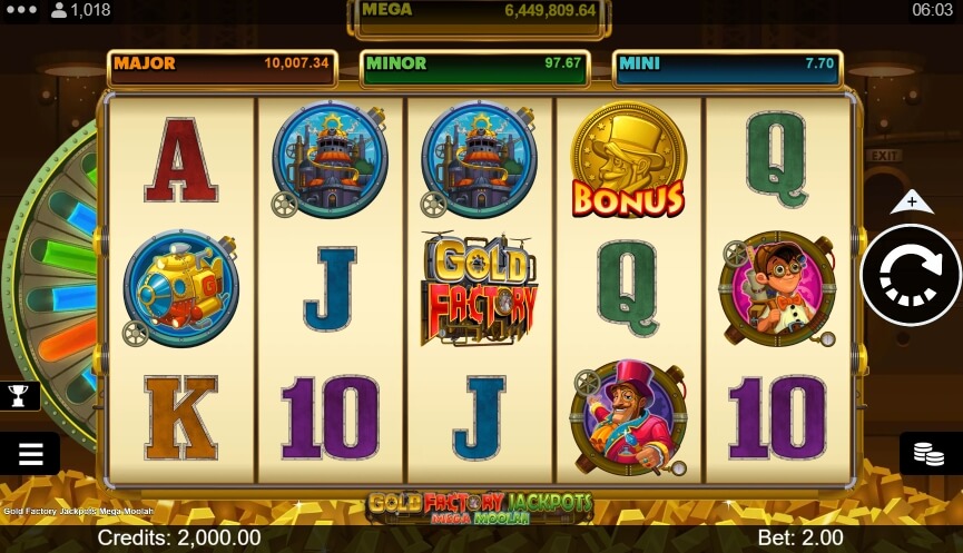 Gold Factory Jackpots Mega Moolah MICROGAMING slotxo